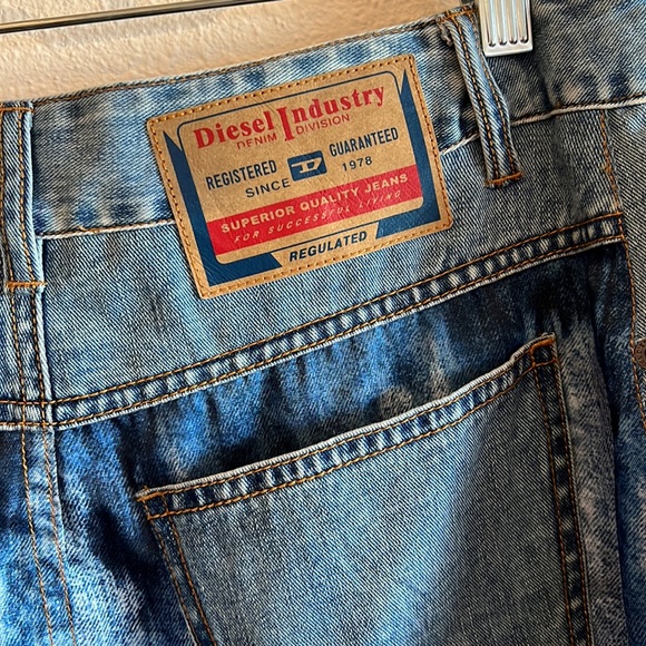 Diesel O’Datura Trompe l'oeil wrap skirt in satin - Picture 10 of 11